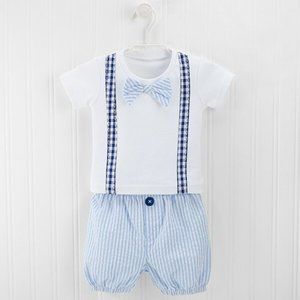 Little Man Shirt & Diaper Cover Baby Gift Set
